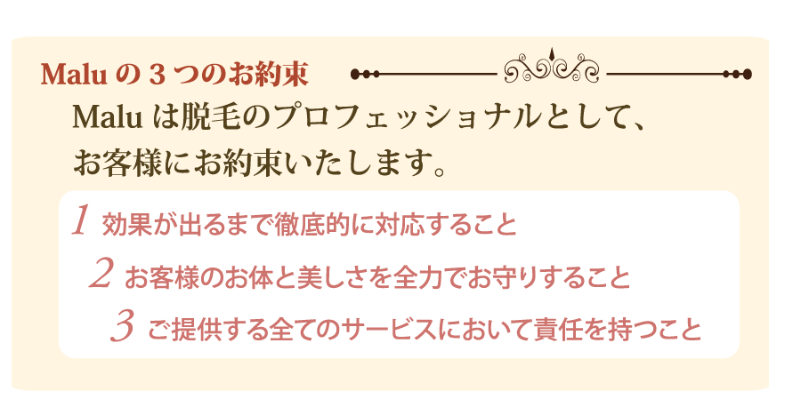 マルの３つのお約束